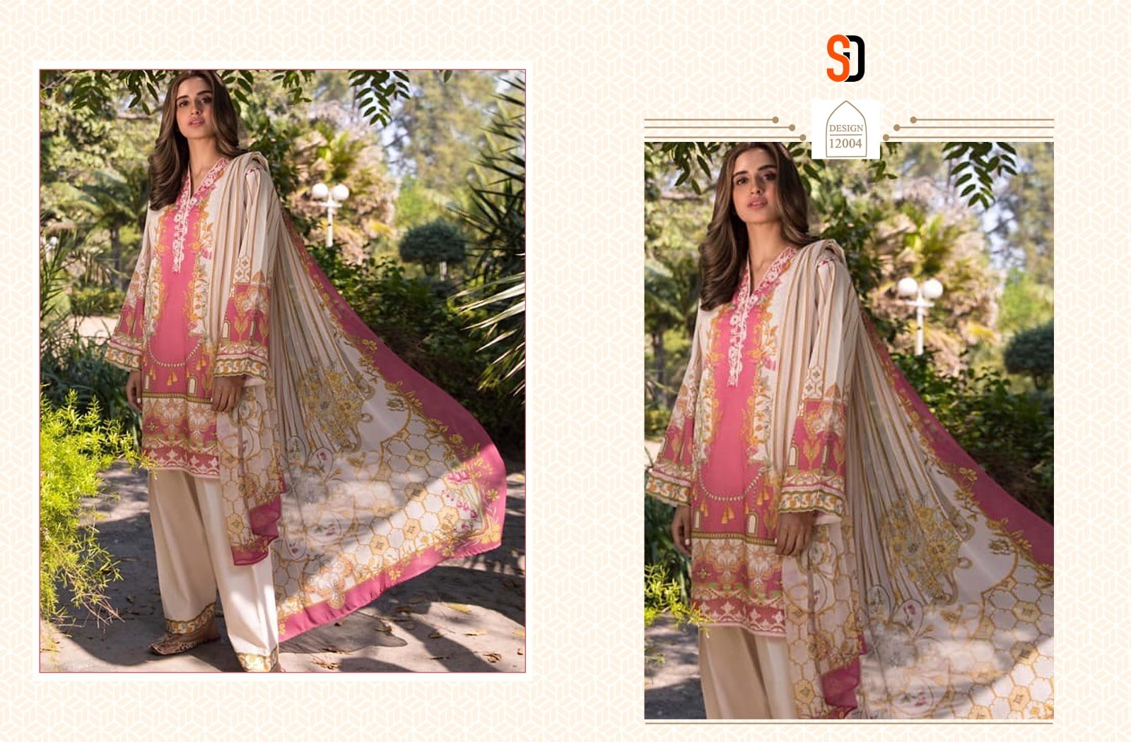 Shraddha Vintage Vol 12 Pakistani Salwar Suits With Cotton Dupatta Set